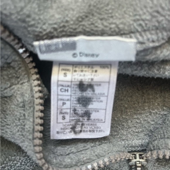 Walt Disney World Gray Fleece Quarter Zip Jacket size small (kids) - Picture 5 of 7